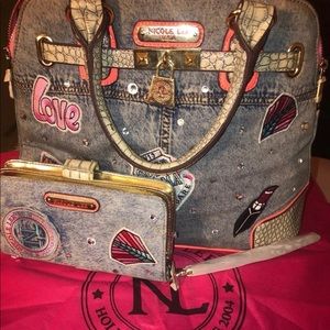 Nicole Lee bag and wallet